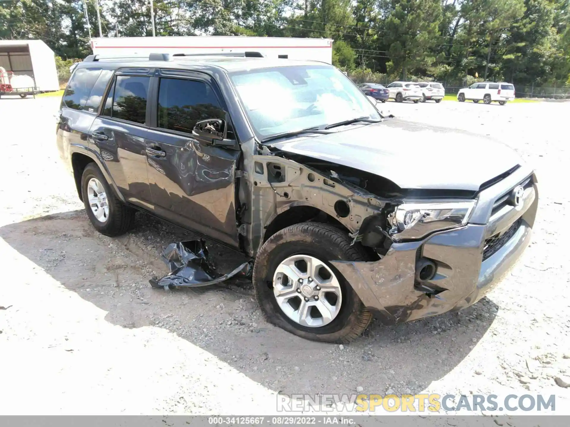 1 Photograph of a damaged car JTEFU5JR4M5237247 TOYOTA 4RUNNER 2021