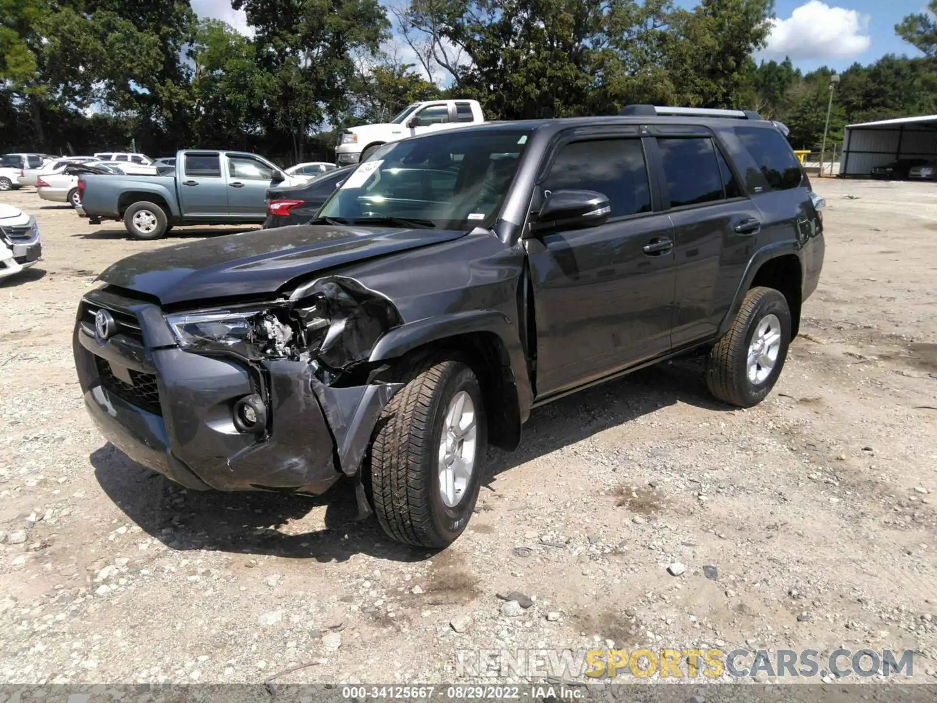 2 Photograph of a damaged car JTEFU5JR4M5237247 TOYOTA 4RUNNER 2021