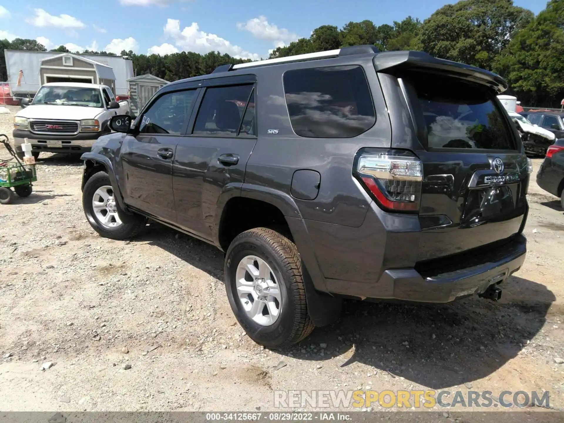 3 Photograph of a damaged car JTEFU5JR4M5237247 TOYOTA 4RUNNER 2021