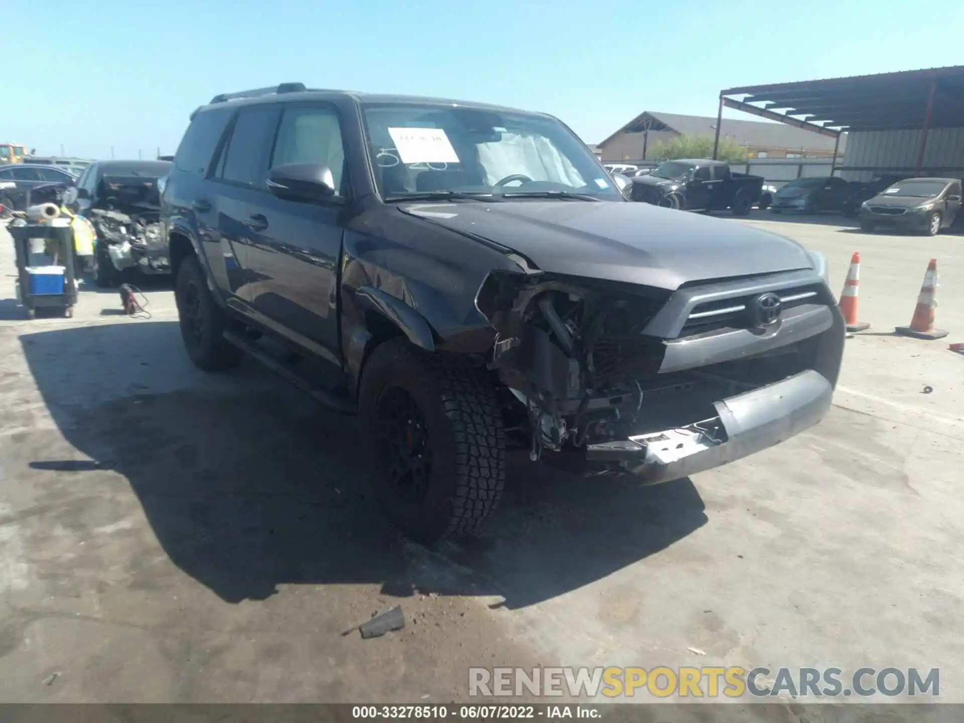 1 Photograph of a damaged car JTEFU5JR4M5244103 TOYOTA 4RUNNER 2021