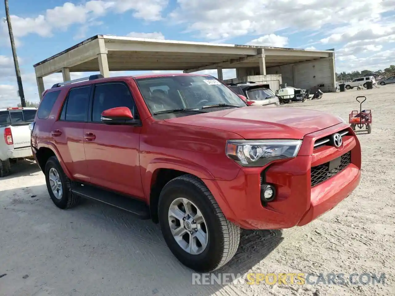 1 Photograph of a damaged car JTEFU5JR5M5235751 TOYOTA 4RUNNER 2021