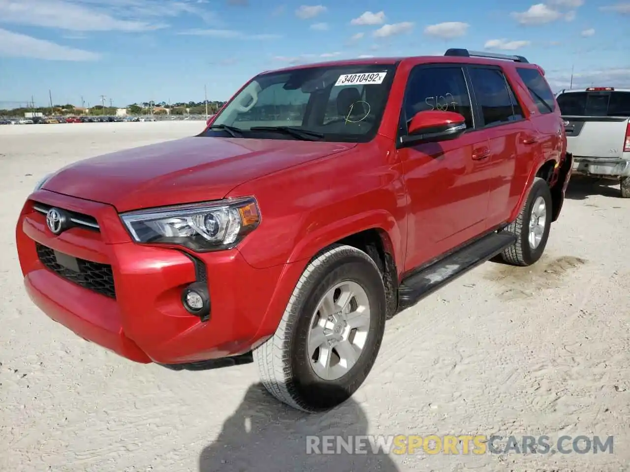 2 Photograph of a damaged car JTEFU5JR5M5235751 TOYOTA 4RUNNER 2021