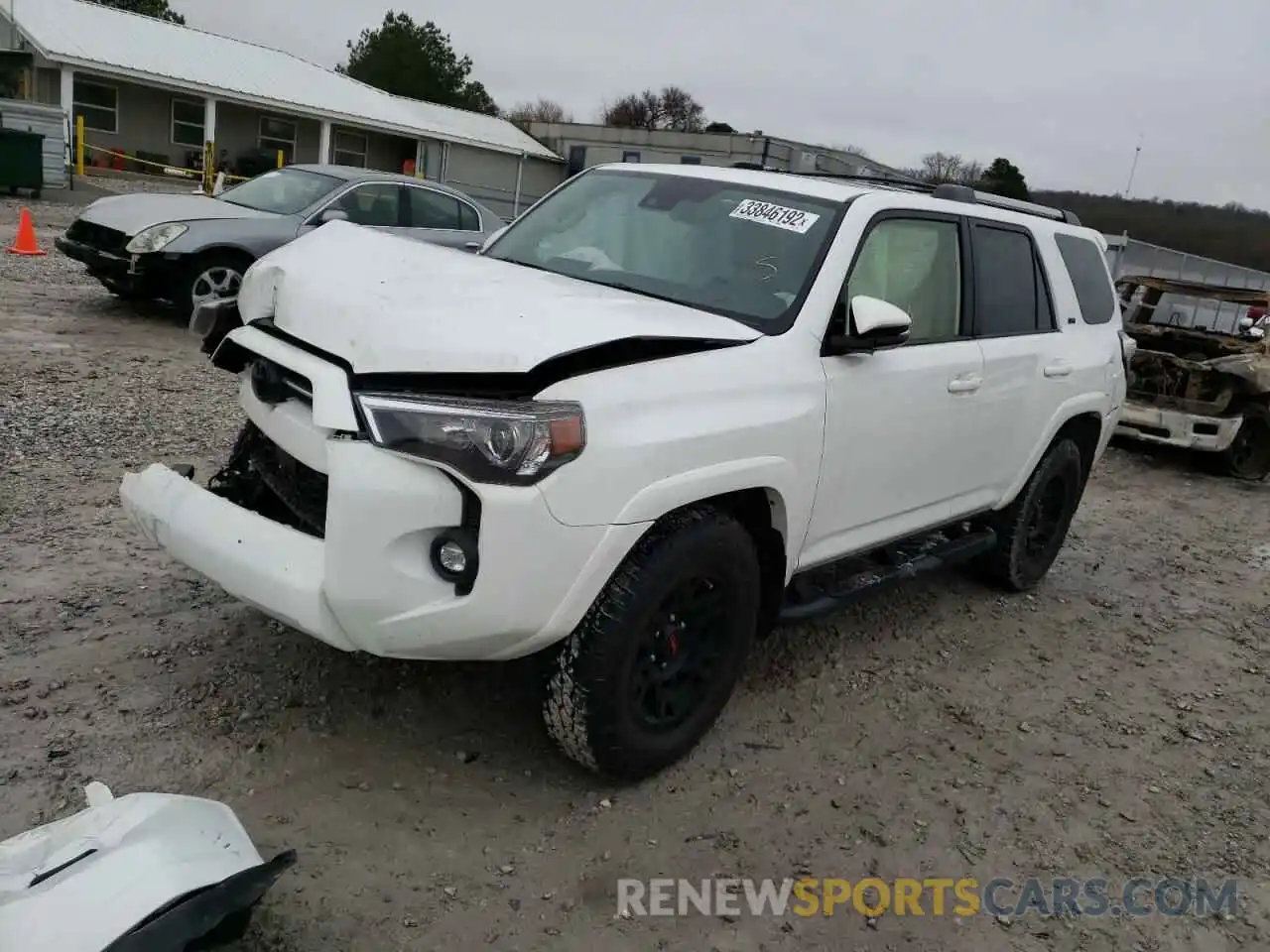 2 Photograph of a damaged car JTEFU5JR5M5243252 TOYOTA 4RUNNER 2021