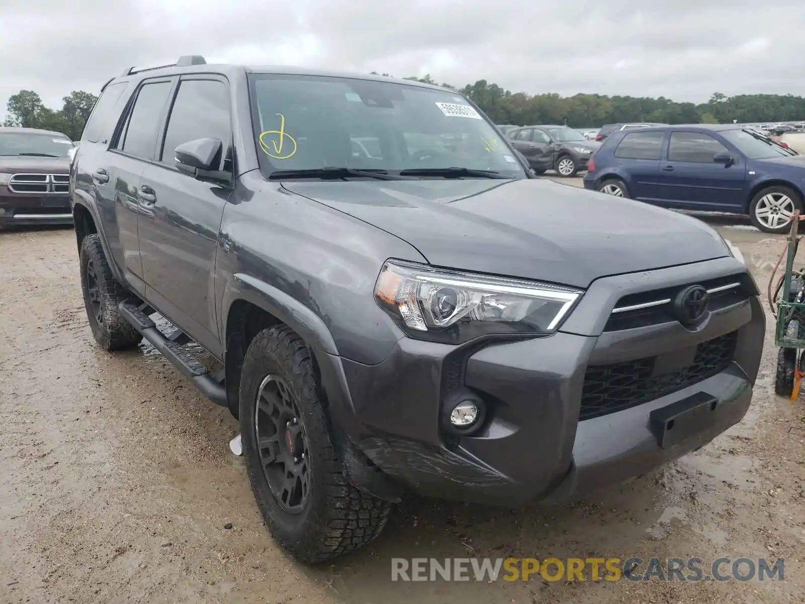 1 Photograph of a damaged car JTEFU5JR6M5229912 TOYOTA 4RUNNER 2021