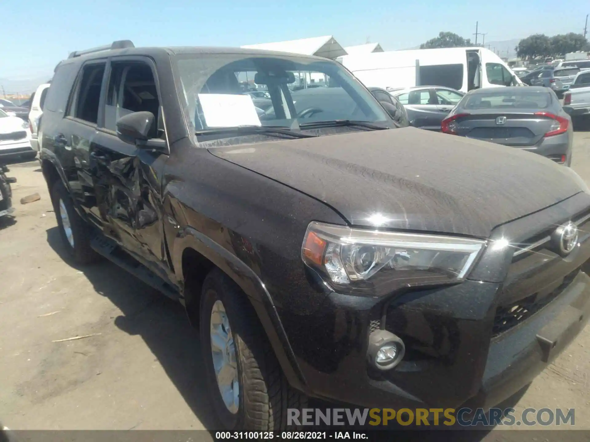 1 Photograph of a damaged car JTEFU5JR6M5231336 TOYOTA 4RUNNER 2021