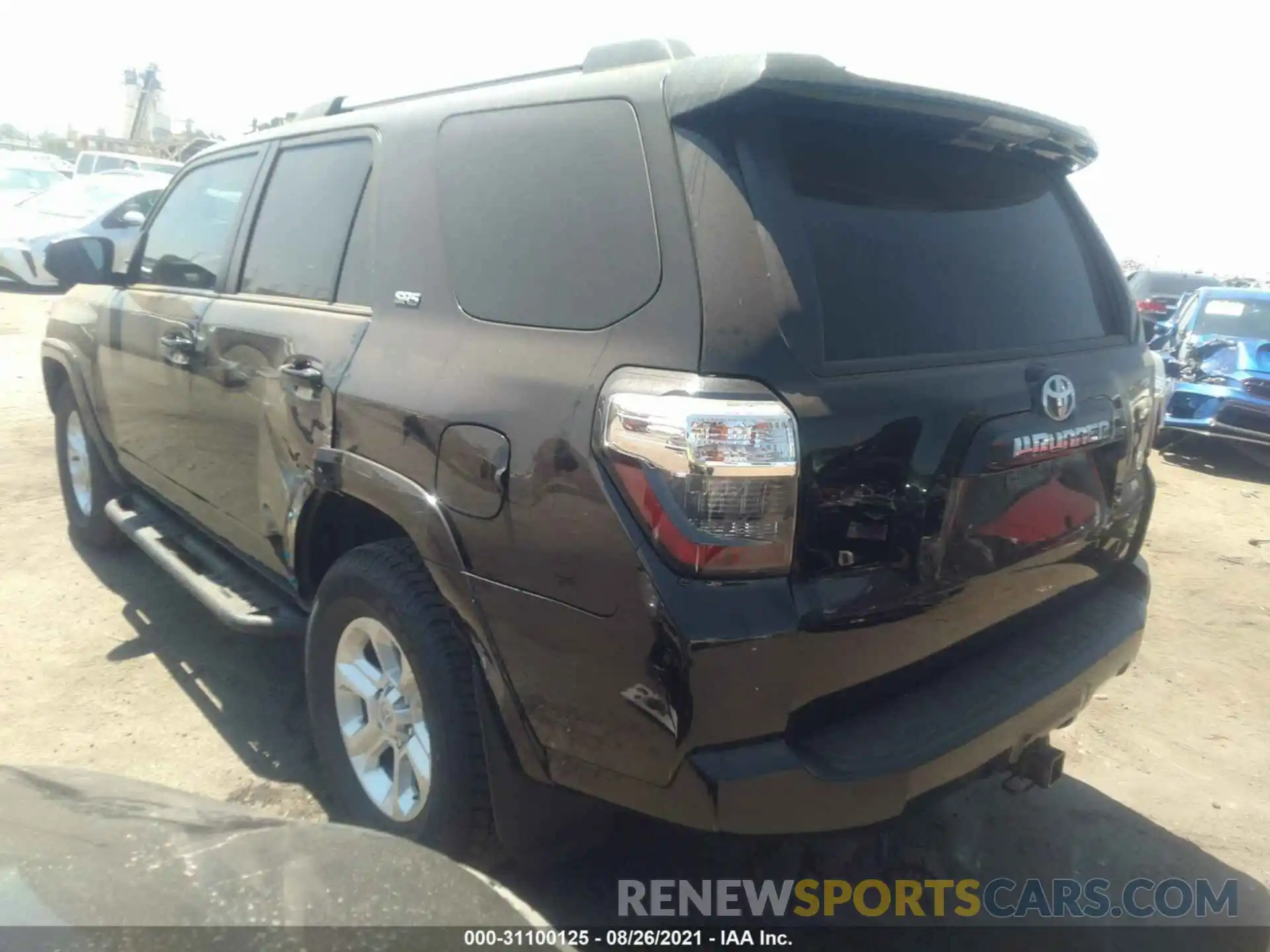 3 Photograph of a damaged car JTEFU5JR6M5231336 TOYOTA 4RUNNER 2021