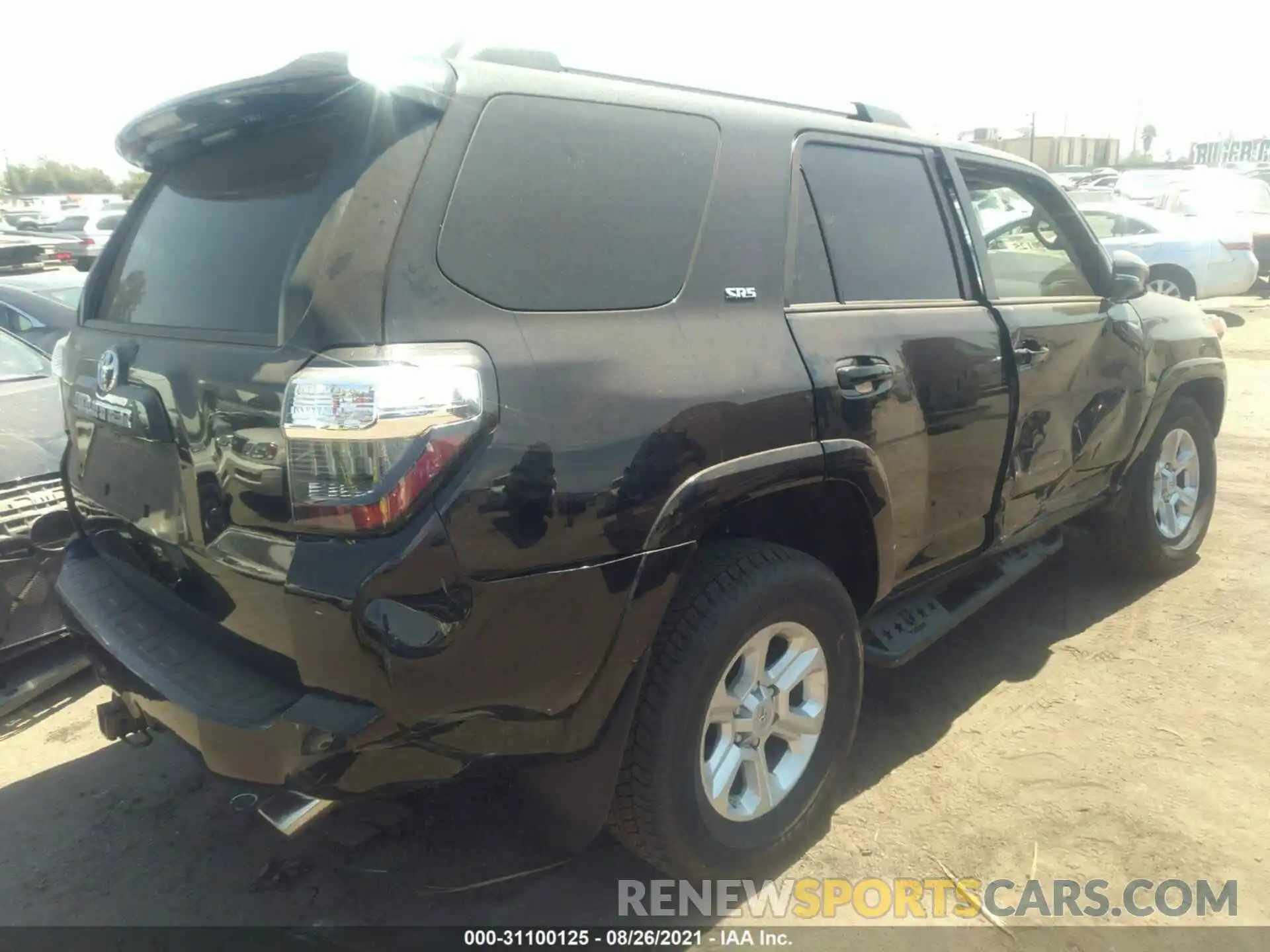 4 Фотография поврежденного автомобиля JTEFU5JR6M5231336 TOYOTA 4RUNNER 2021