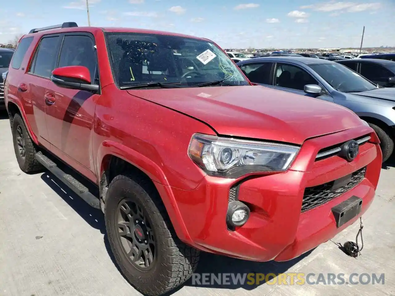 1 Photograph of a damaged car JTEFU5JR6M5232258 TOYOTA 4RUNNER 2021