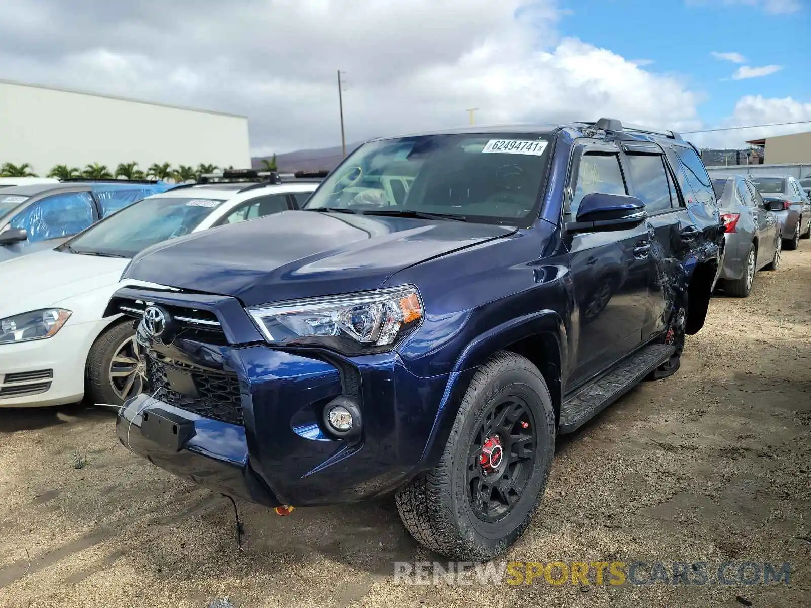 2 Photograph of a damaged car JTEFU5JR6M5237881 TOYOTA 4RUNNER 2021