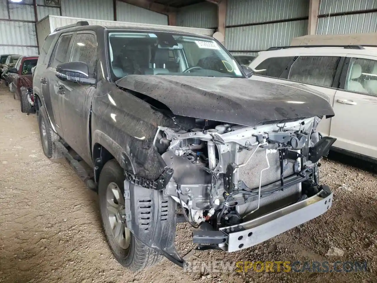 1 Photograph of a damaged car JTEFU5JR6M5244359 TOYOTA 4RUNNER 2021