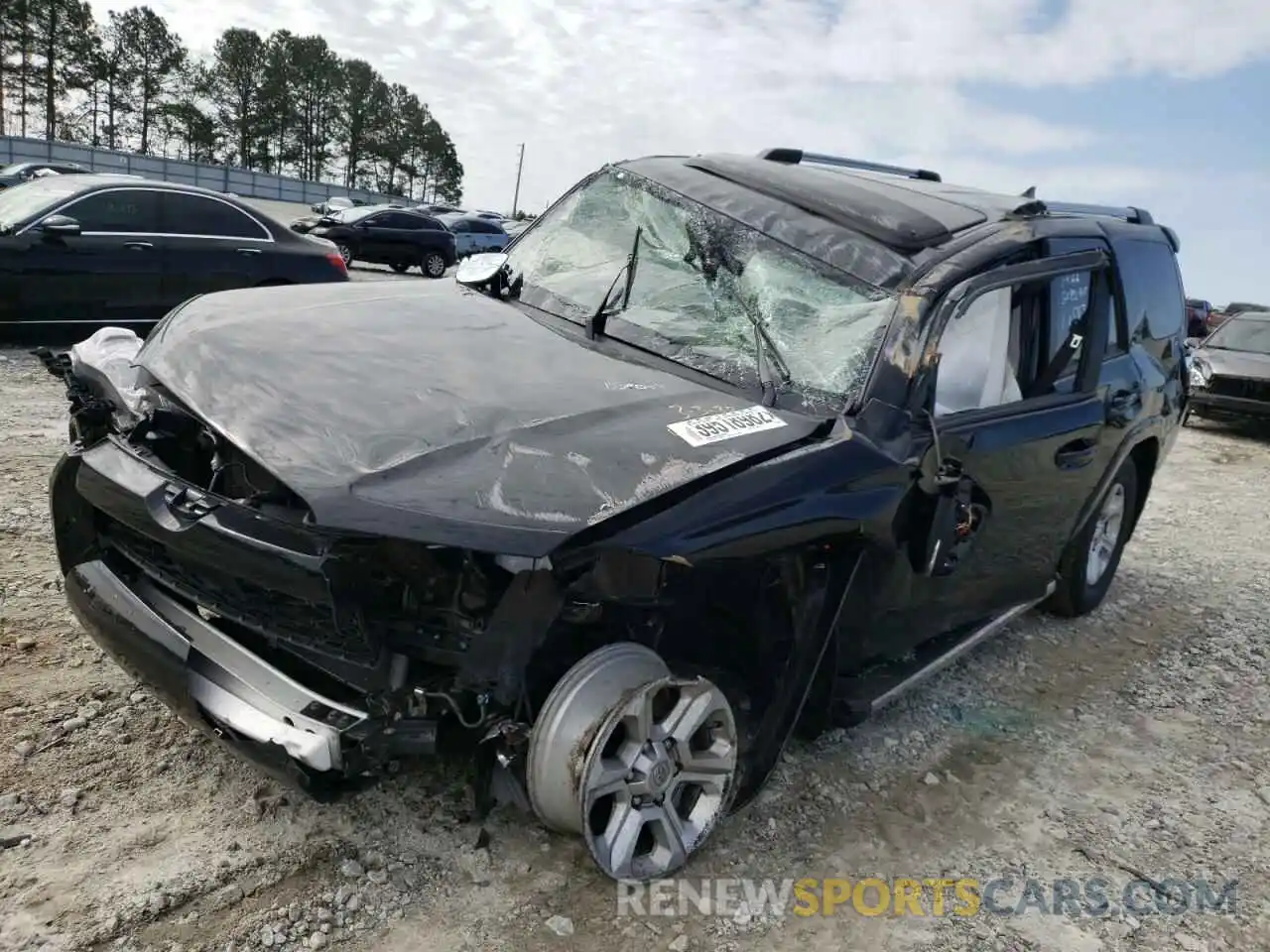 2 Photograph of a damaged car JTEFU5JR6M5246547 TOYOTA 4RUNNER 2021