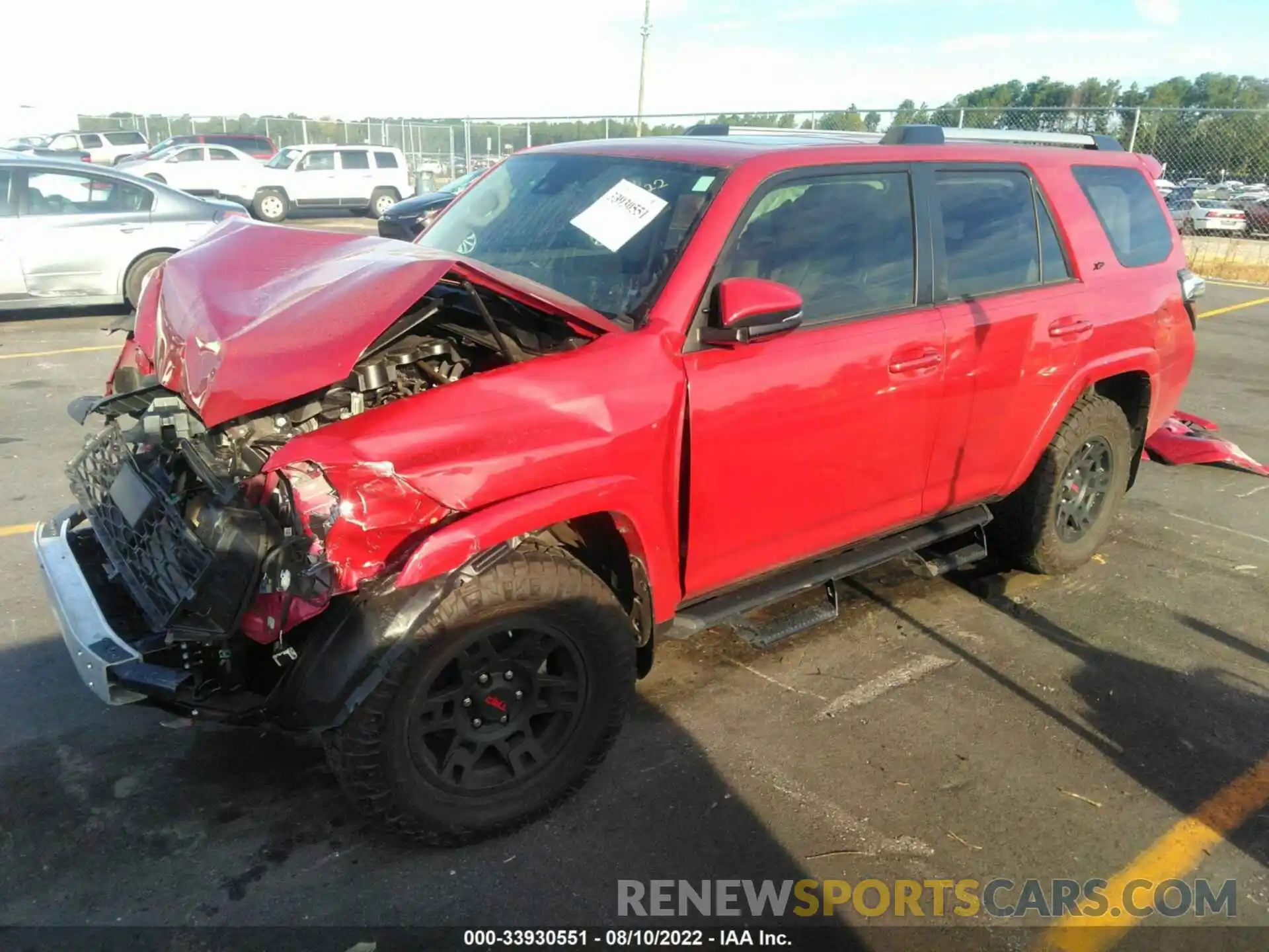 2 Photograph of a damaged car JTEFU5JR7M5231586 TOYOTA 4RUNNER 2021