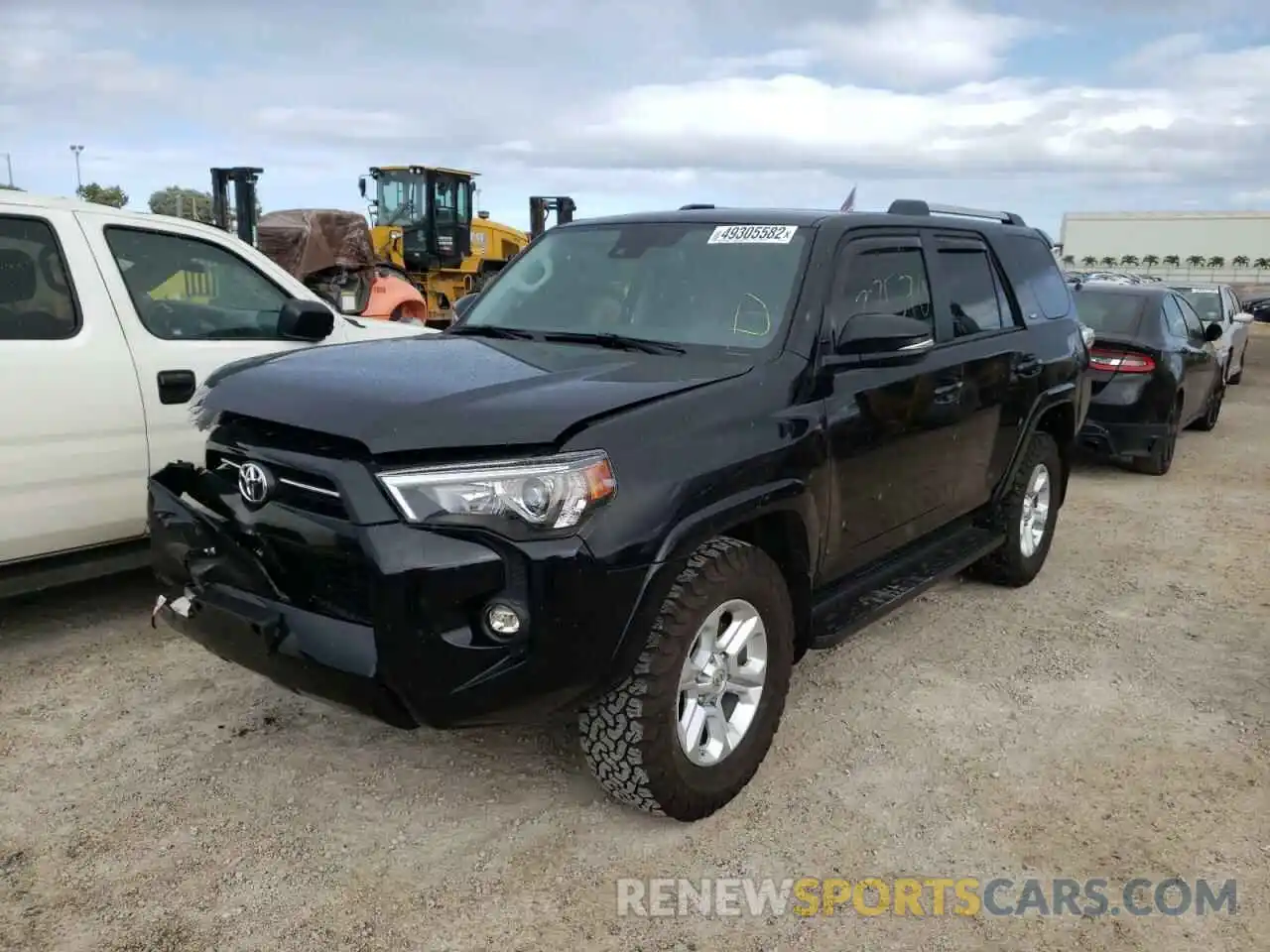 2 Photograph of a damaged car JTEFU5JR7M5232723 TOYOTA 4RUNNER 2021