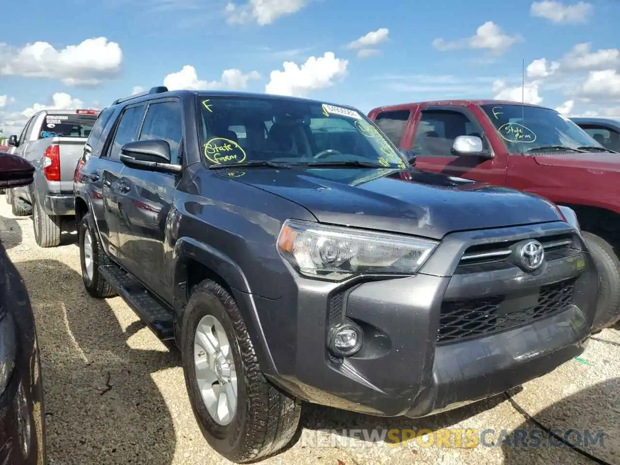 1 Photograph of a damaged car JTEFU5JR7M5241762 TOYOTA 4RUNNER 2021