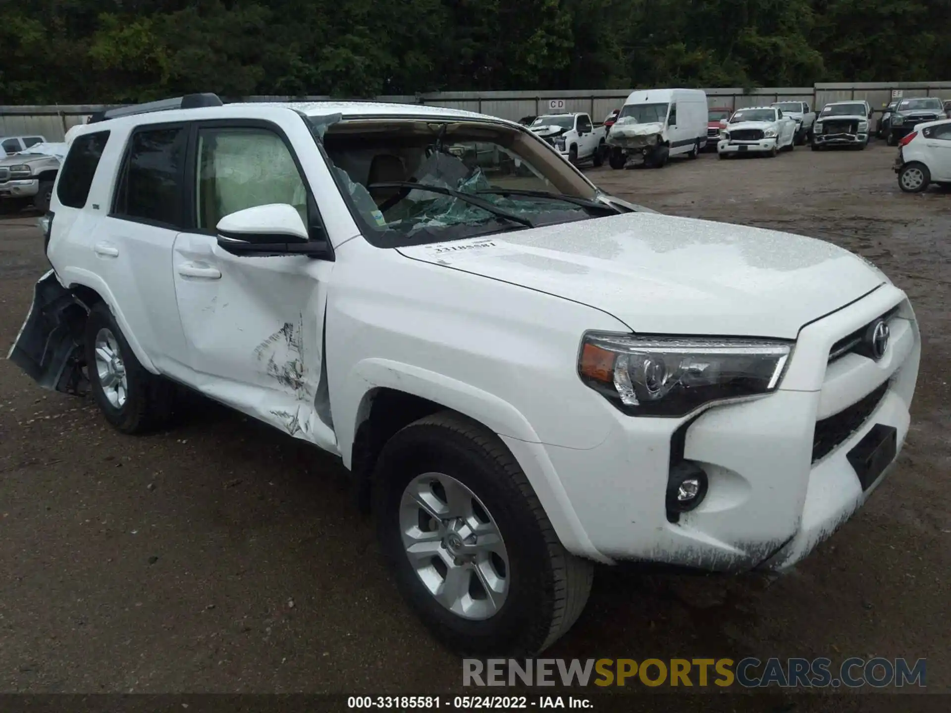 1 Photograph of a damaged car JTEFU5JR7M5242247 TOYOTA 4RUNNER 2021