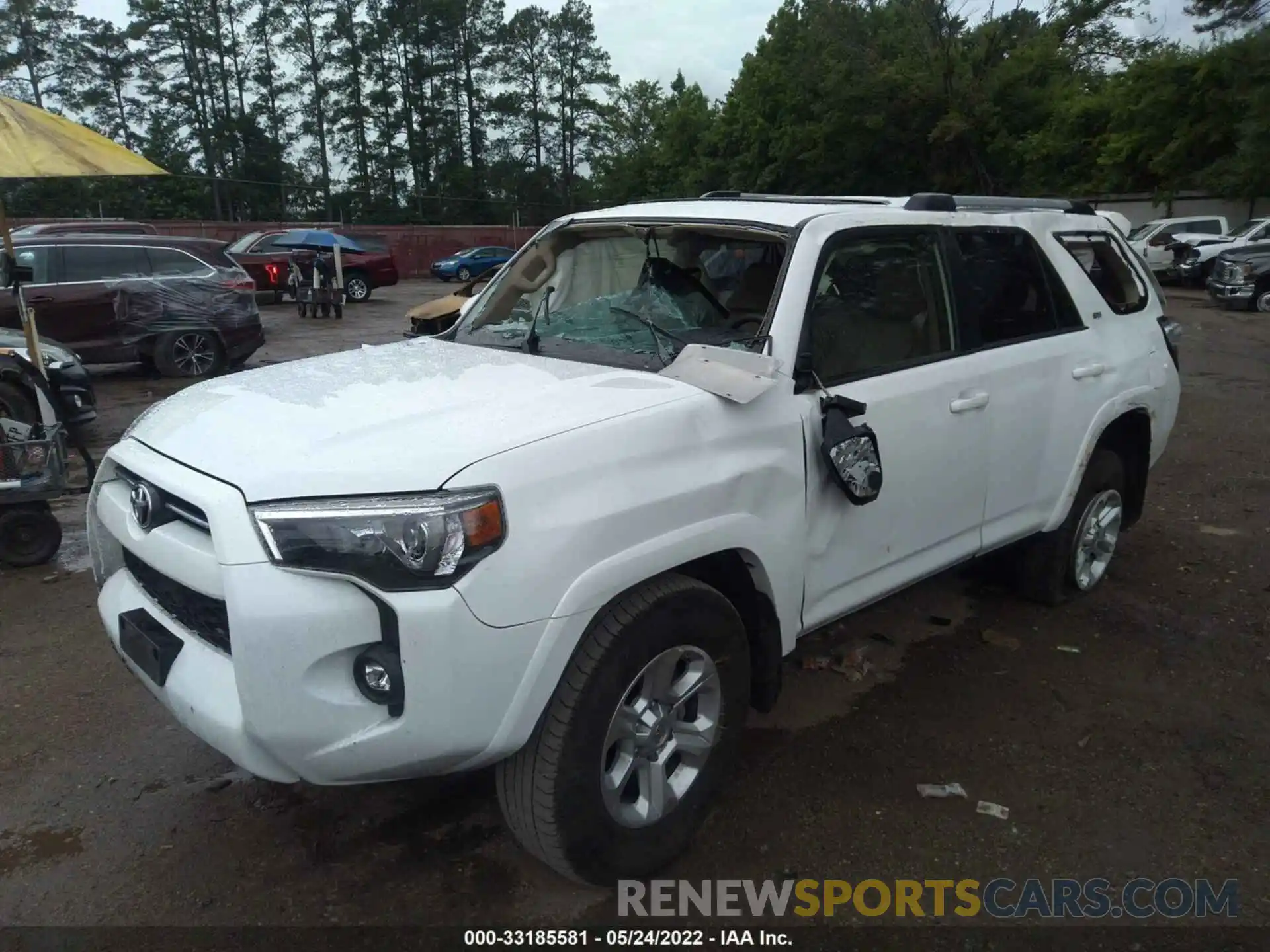 2 Photograph of a damaged car JTEFU5JR7M5242247 TOYOTA 4RUNNER 2021