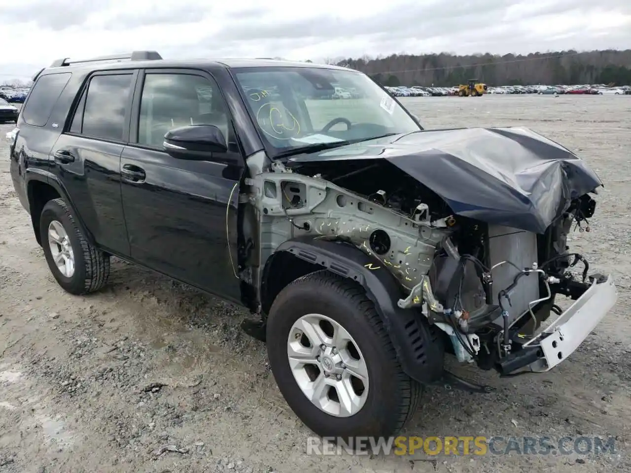 1 Photograph of a damaged car JTEFU5JR7M5243365 TOYOTA 4RUNNER 2021