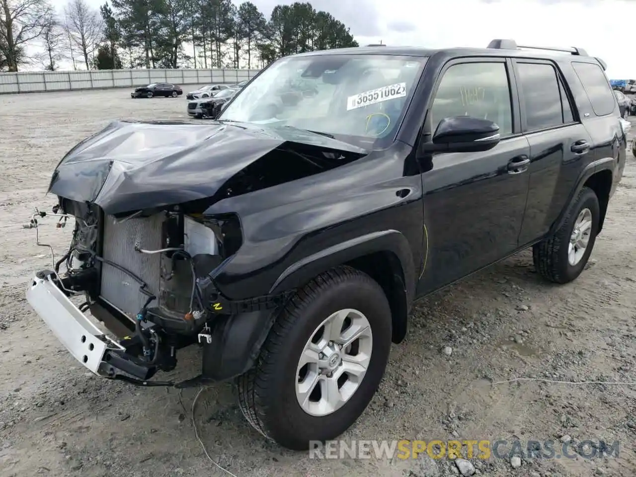 2 Photograph of a damaged car JTEFU5JR7M5243365 TOYOTA 4RUNNER 2021