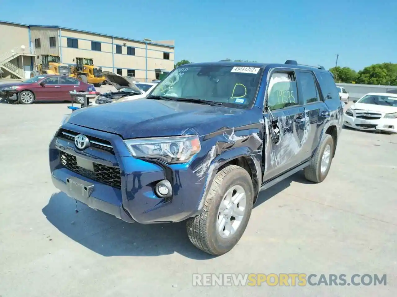 2 Photograph of a damaged car JTEFU5JR8M5228678 TOYOTA 4RUNNER 2021