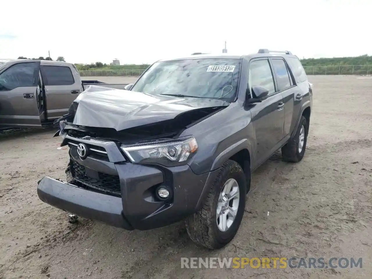 2 Photograph of a damaged car JTEFU5JR8M5230009 TOYOTA 4RUNNER 2021