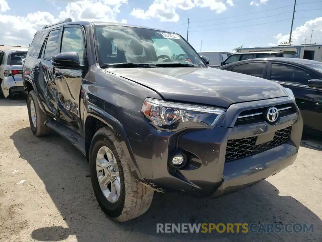 1 Photograph of a damaged car JTEFU5JR8M5232536 TOYOTA 4RUNNER 2021