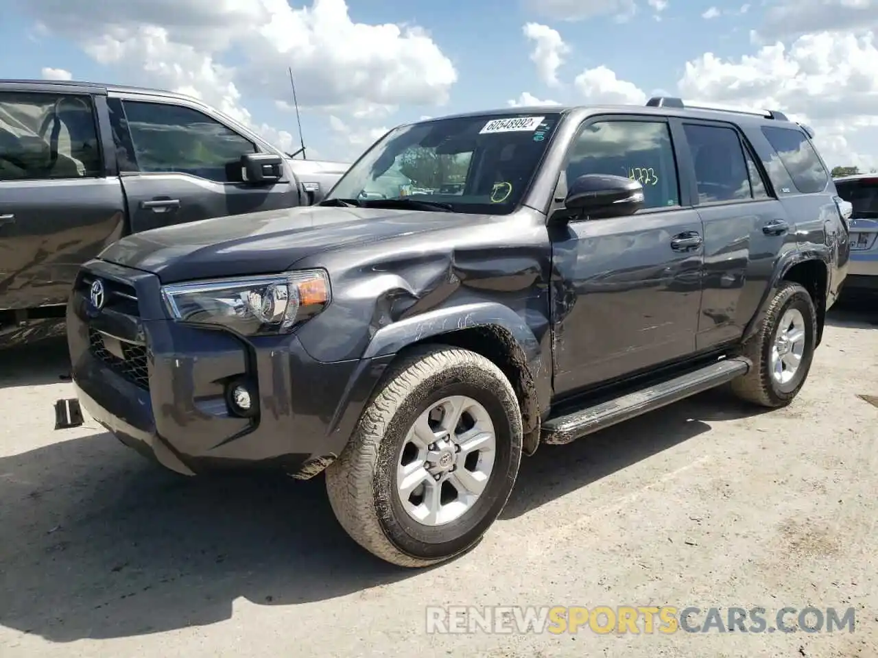 2 Photograph of a damaged car JTEFU5JR8M5232536 TOYOTA 4RUNNER 2021