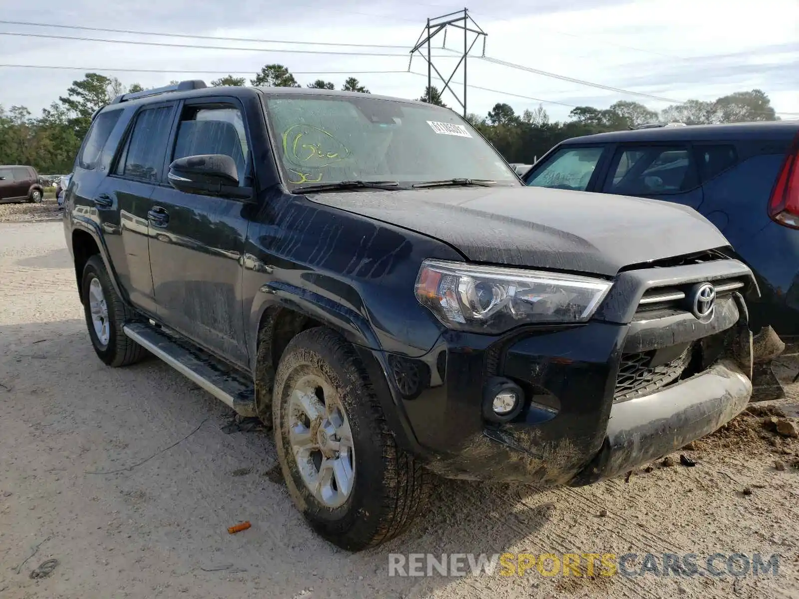 1 Photograph of a damaged car JTEFU5JR8M5242290 TOYOTA 4RUNNER 2021