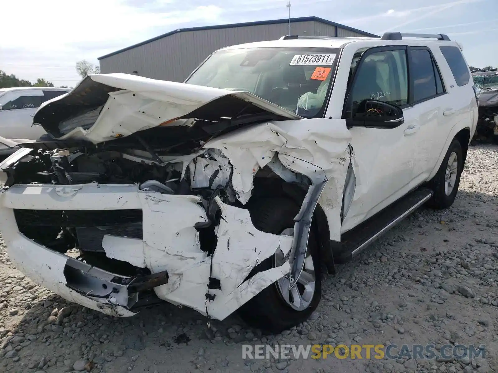 2 Photograph of a damaged car JTEFU5JR9M5235770 TOYOTA 4RUNNER 2021