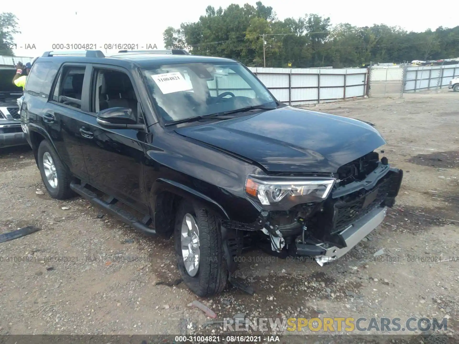 1 Photograph of a damaged car JTEFU5JR9M5244033 TOYOTA 4RUNNER 2021