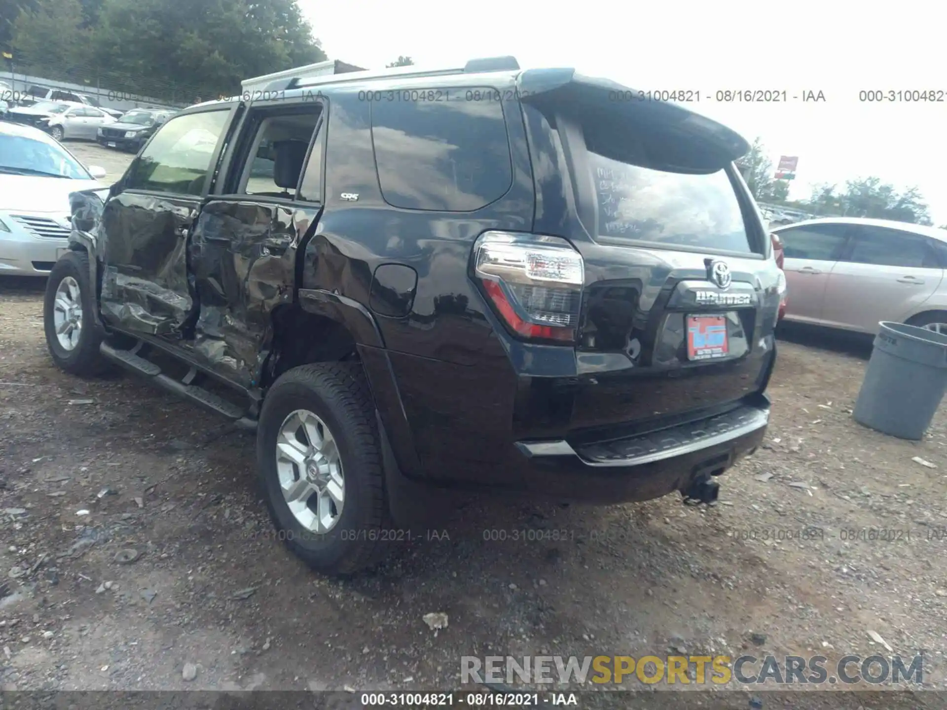 3 Photograph of a damaged car JTEFU5JR9M5244033 TOYOTA 4RUNNER 2021