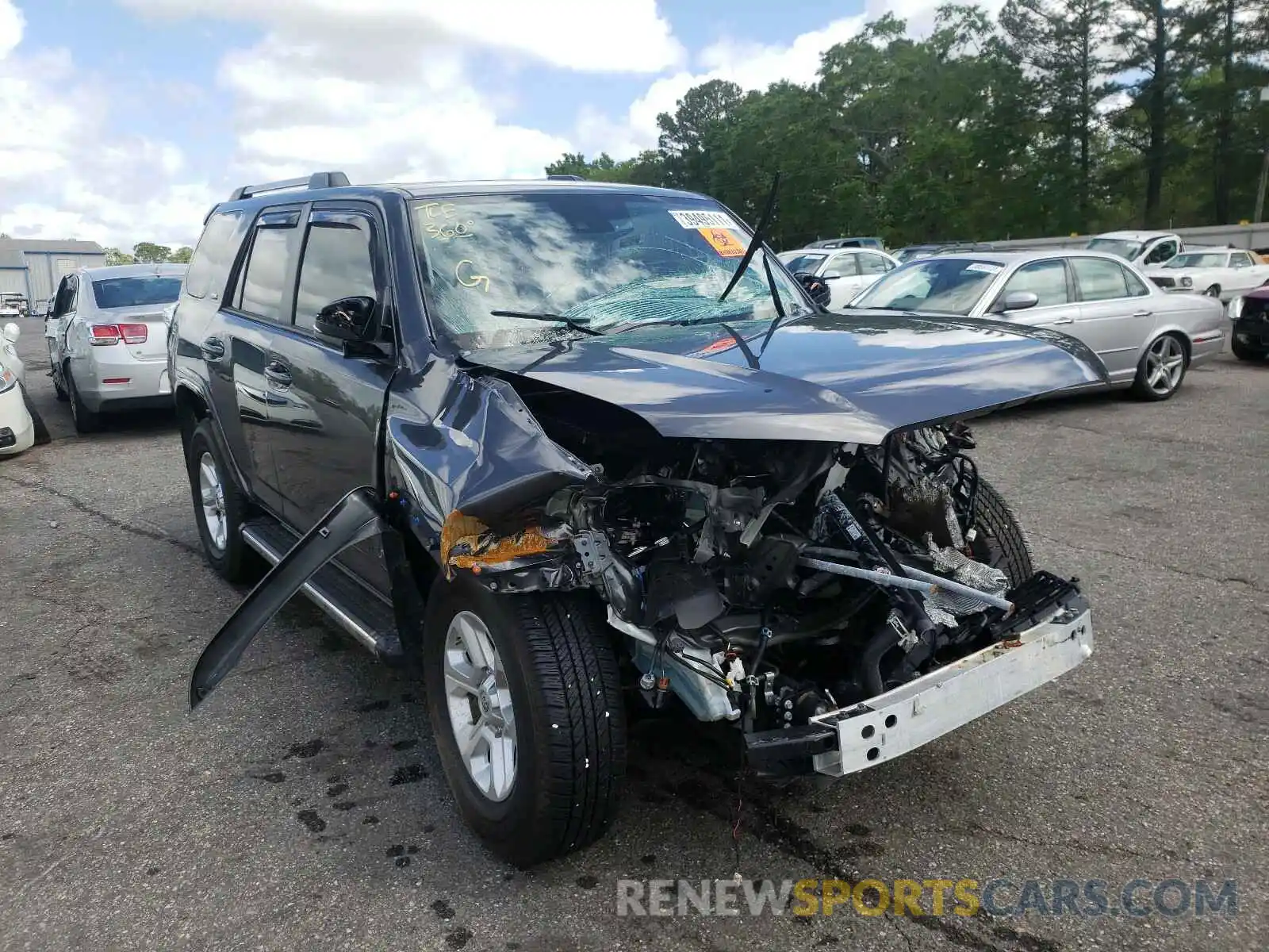 1 Photograph of a damaged car JTEFU5JRXM5229265 TOYOTA 4RUNNER 2021