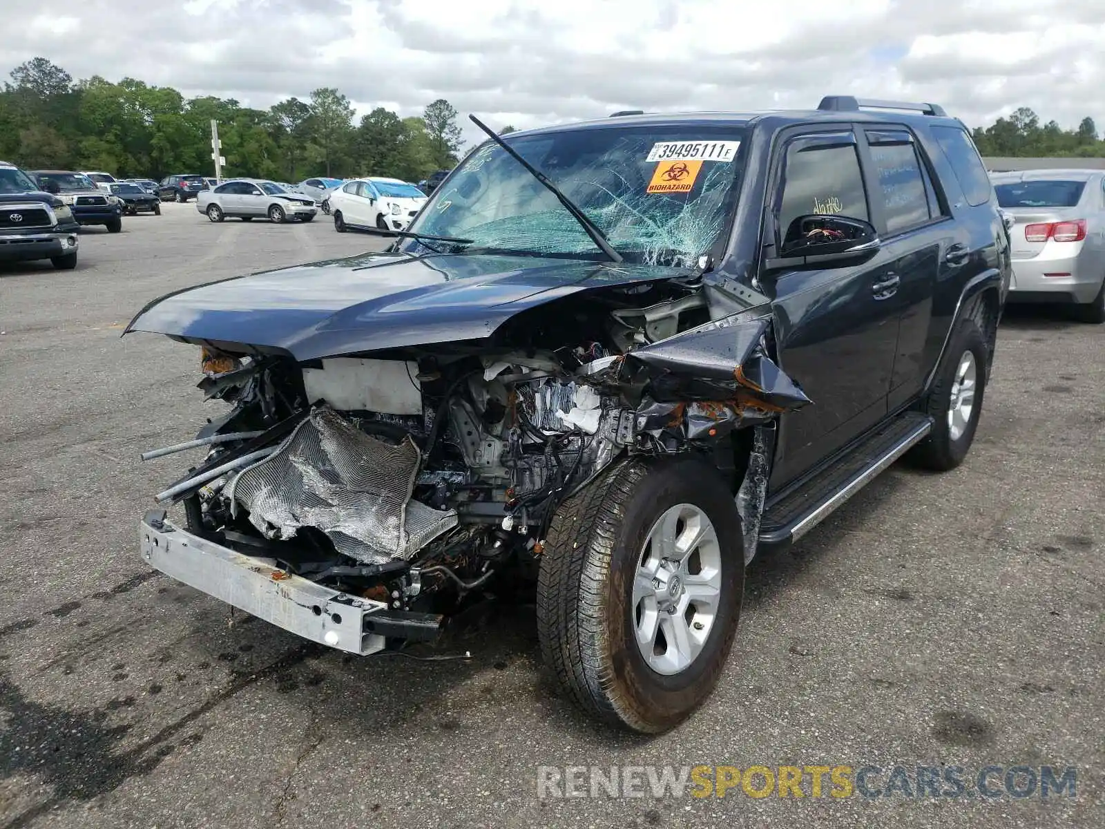 2 Photograph of a damaged car JTEFU5JRXM5229265 TOYOTA 4RUNNER 2021