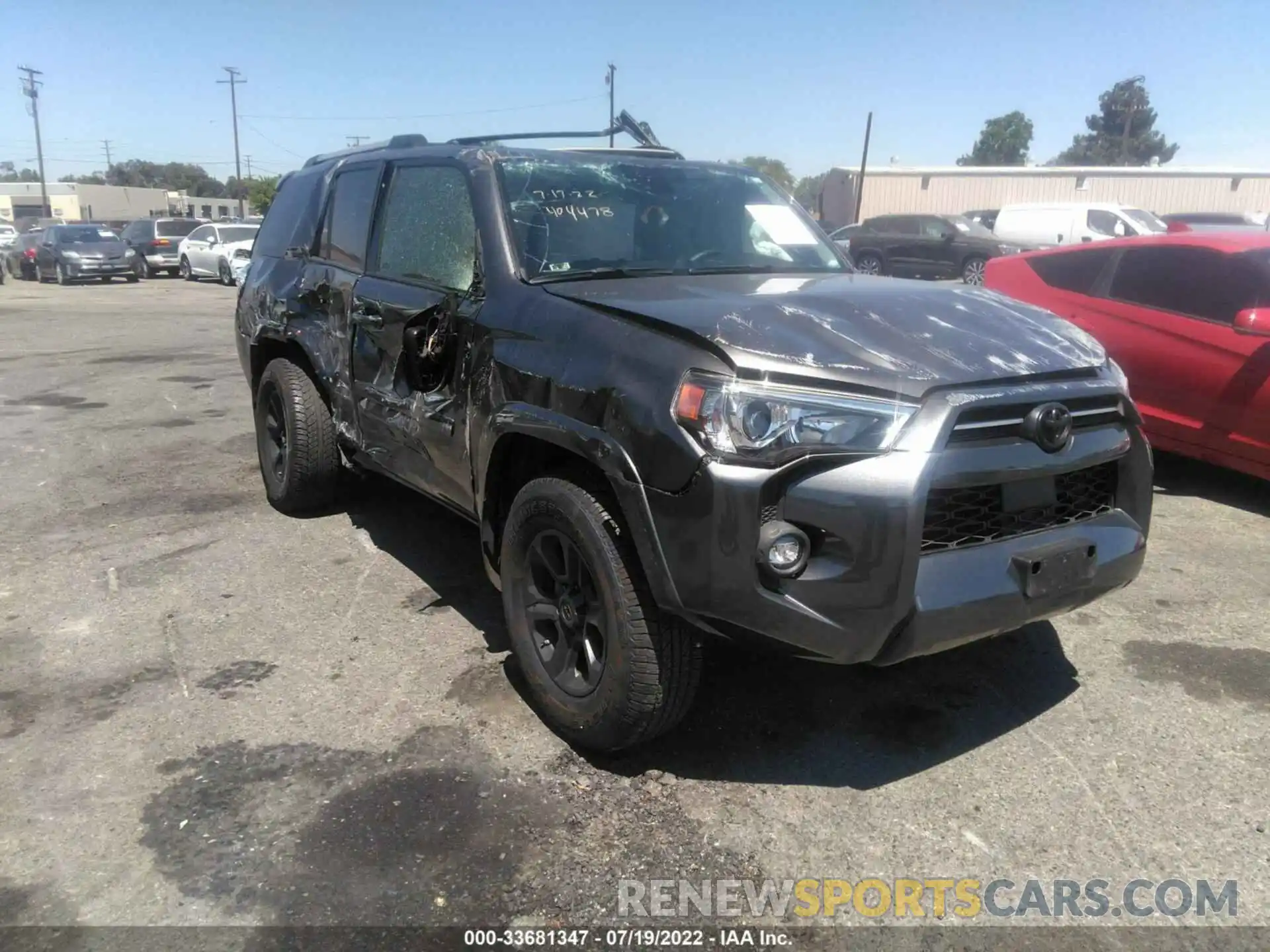 1 Photograph of a damaged car JTEFU5JRXM5241559 TOYOTA 4RUNNER 2021