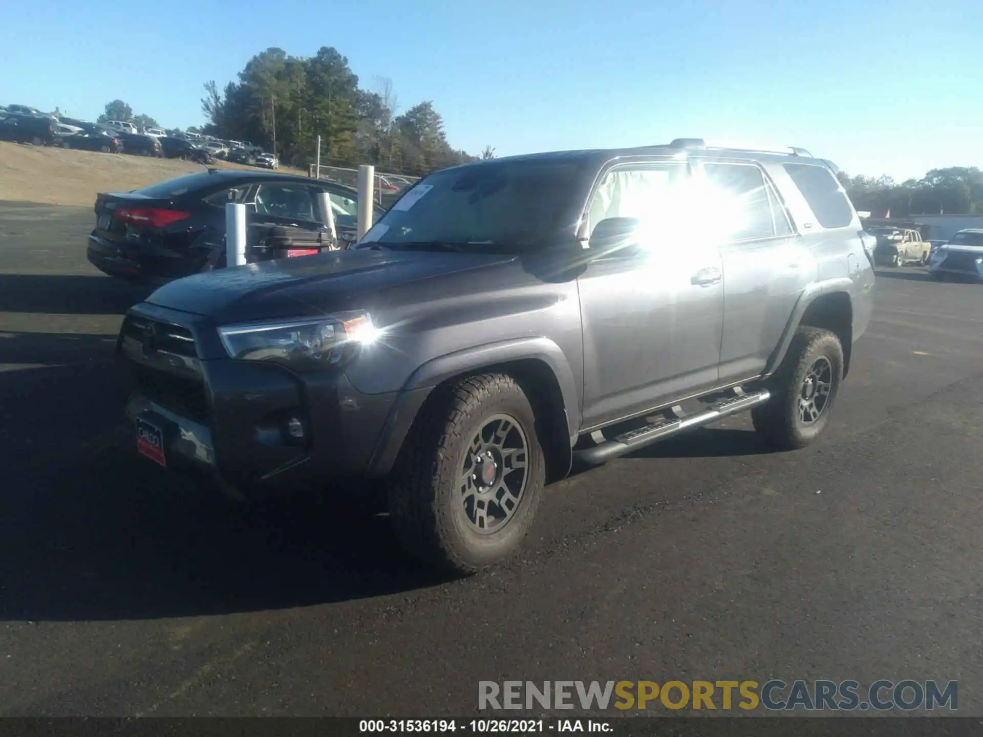 2 Photograph of a damaged car JTEFU5JRXM5242744 TOYOTA 4RUNNER 2021