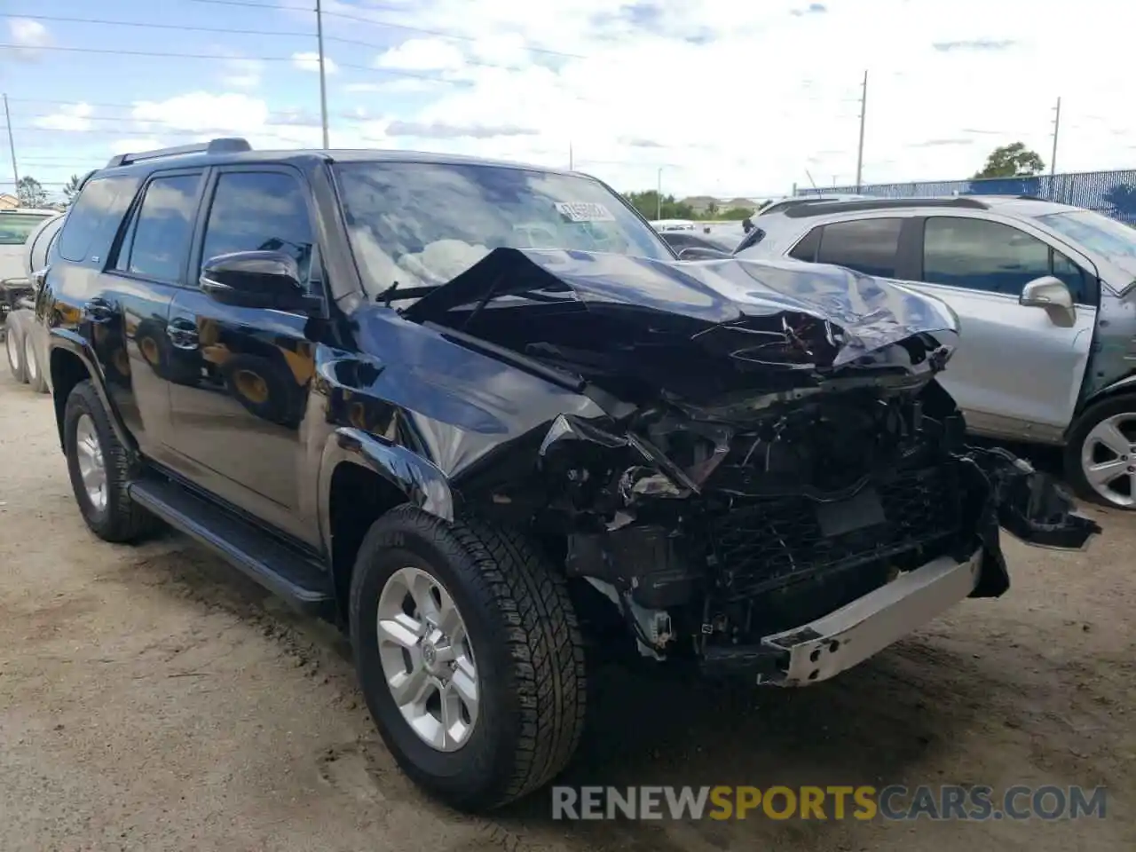 1 Photograph of a damaged car JTEFU5JRXM5250309 TOYOTA 4RUNNER 2021