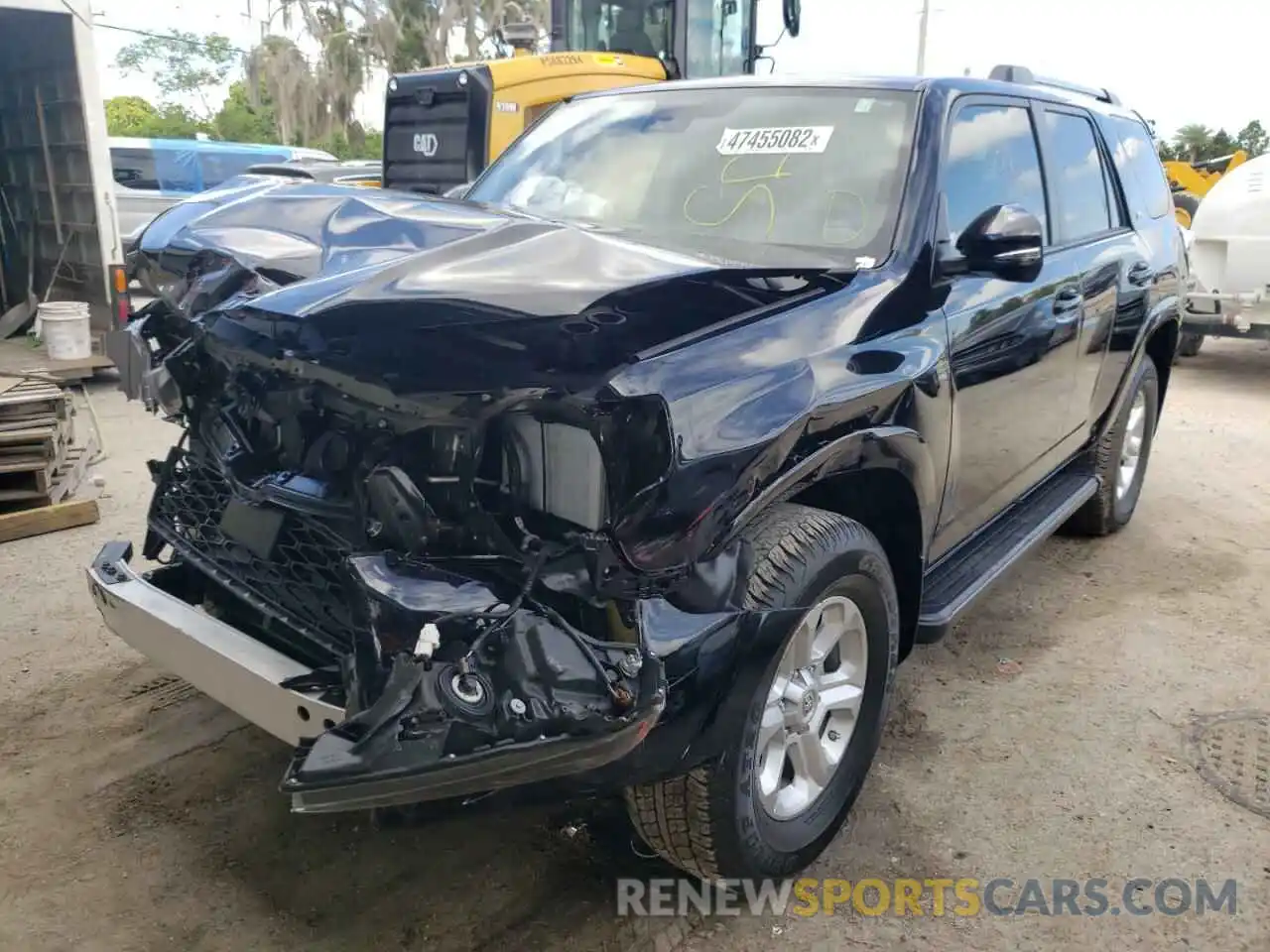 2 Photograph of a damaged car JTEFU5JRXM5250309 TOYOTA 4RUNNER 2021