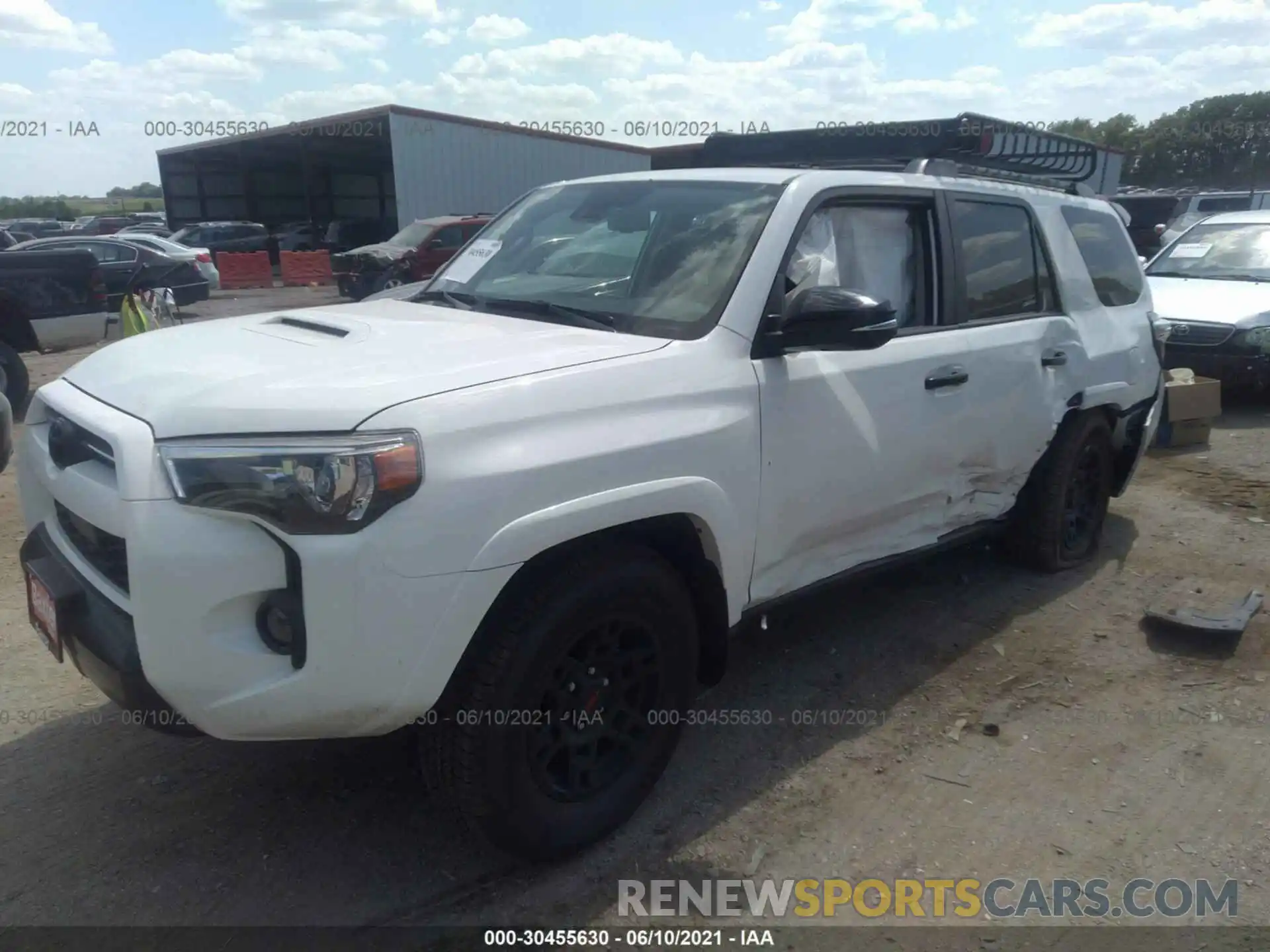 2 Фотография поврежденного автомобиля JTEHU5JR0M5918742 TOYOTA 4RUNNER 2021