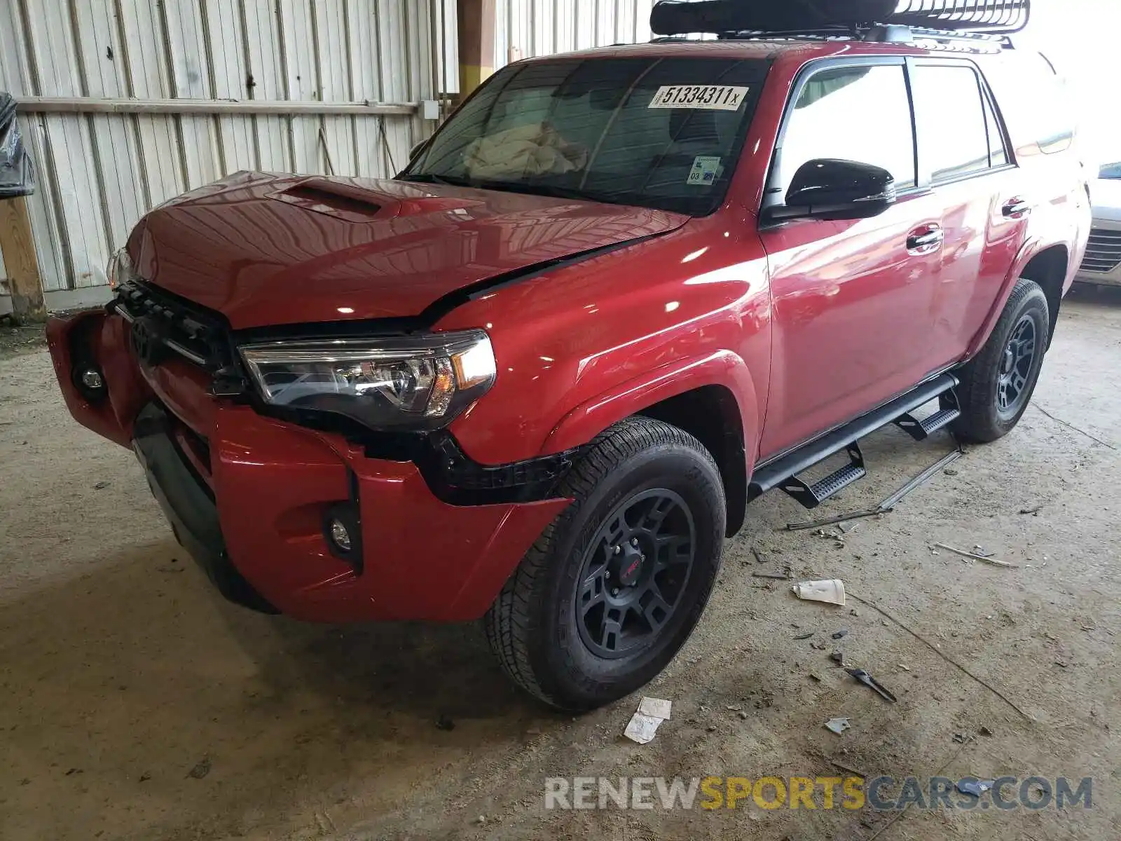 2 Photograph of a damaged car JTEHU5JR1M5905336 TOYOTA 4RUNNER 2021