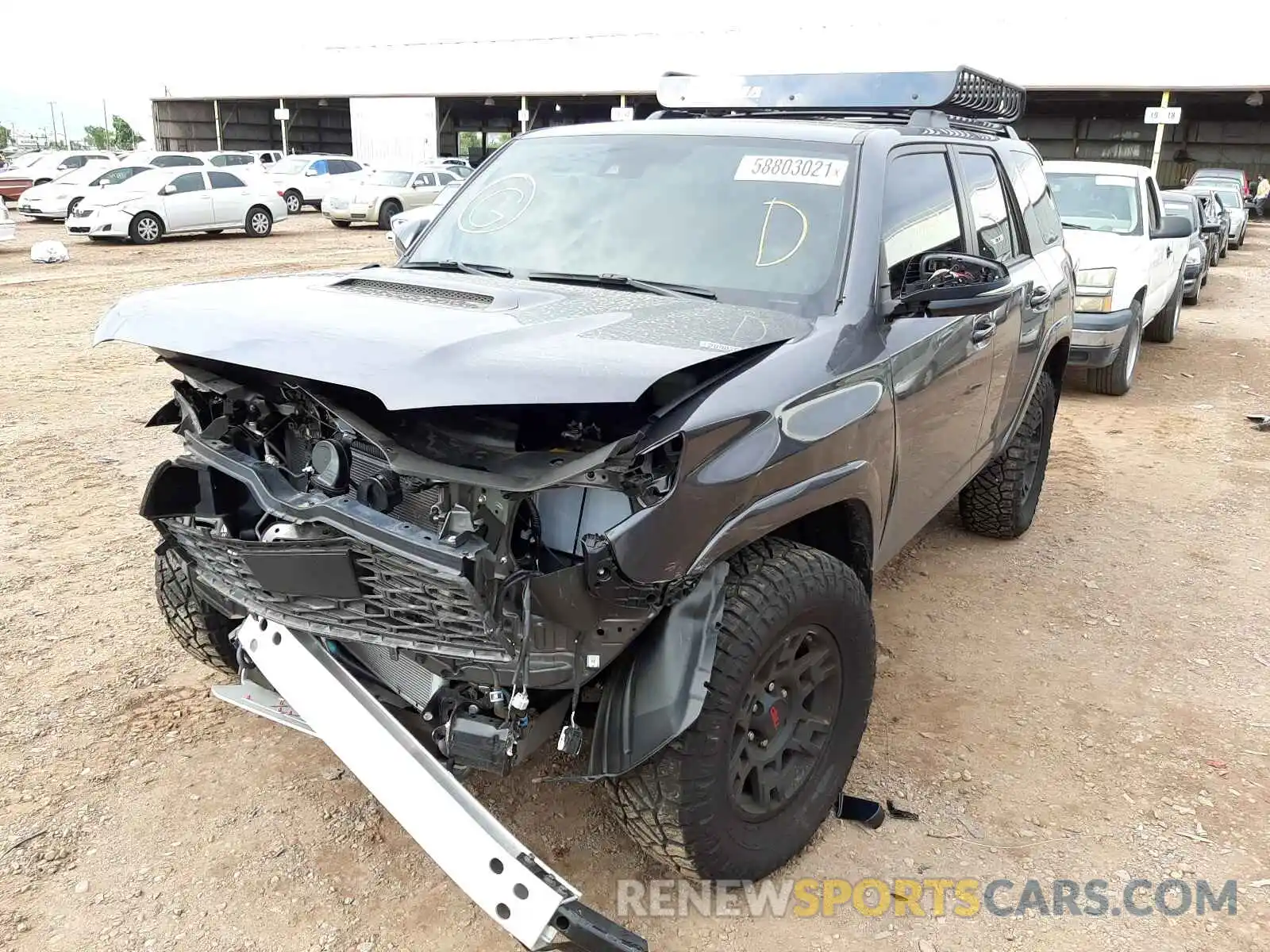 2 Photograph of a damaged car JTEHU5JR3M5869004 TOYOTA 4RUNNER 2021