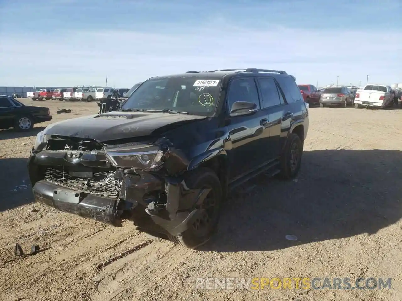 2 Photograph of a damaged car JTEHU5JR3M5879614 TOYOTA 4RUNNER 2021