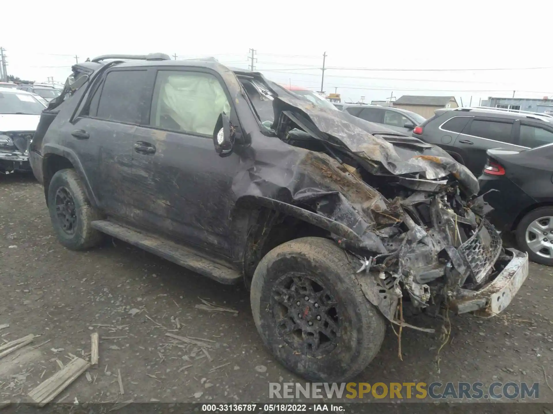 1 Photograph of a damaged car JTEHU5JR4M5883350 TOYOTA 4RUNNER 2021