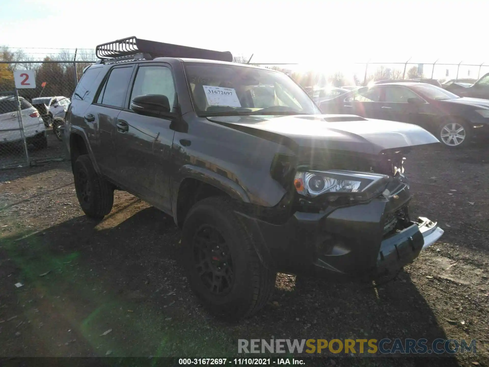 1 Photograph of a damaged car JTEHU5JR5M5927842 TOYOTA 4RUNNER 2021