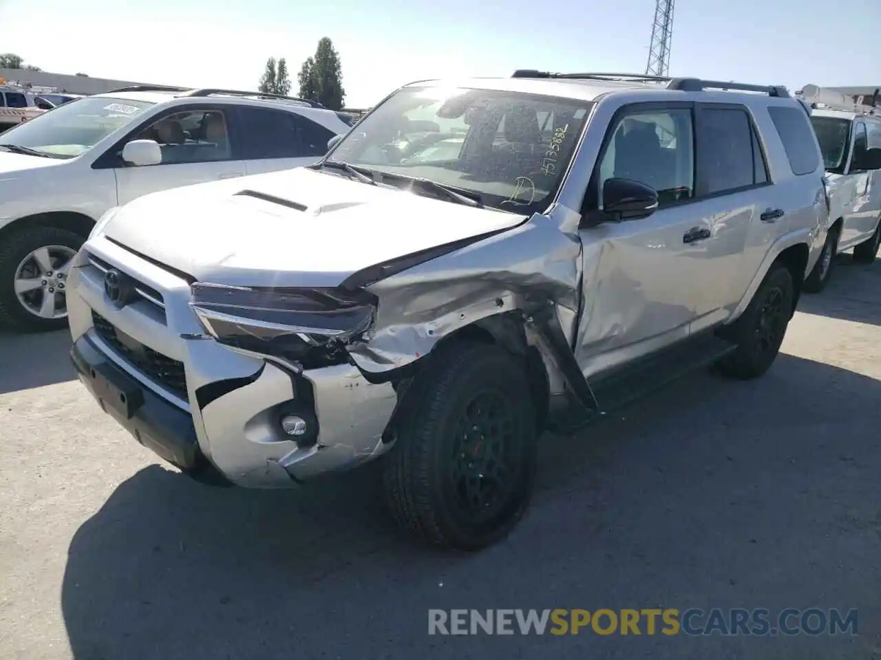 2 Photograph of a damaged car JTEHU5JR5M5944270 TOYOTA 4RUNNER 2021