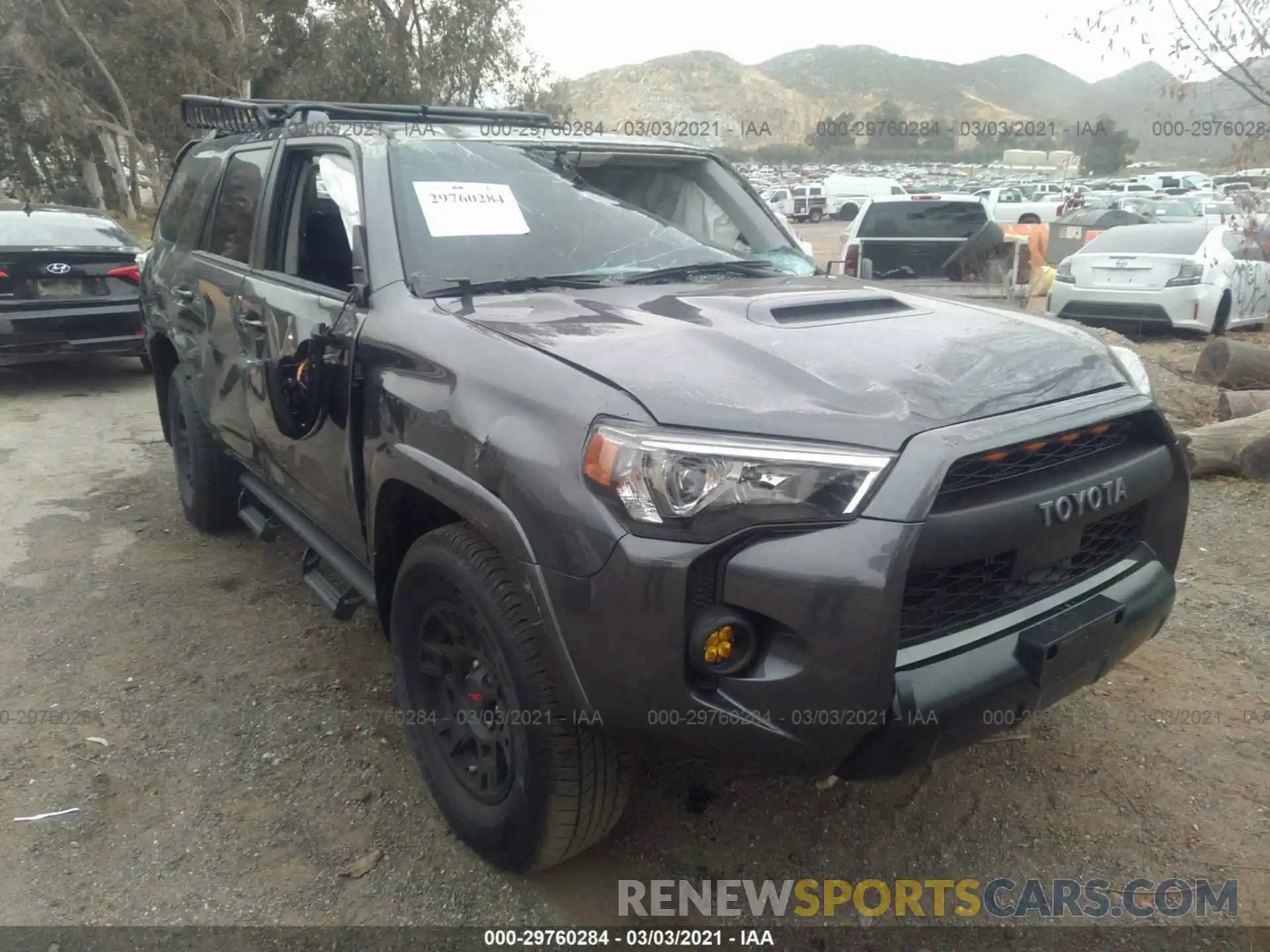 1 Photograph of a damaged car JTEHU5JR7M5844980 TOYOTA 4RUNNER 2021