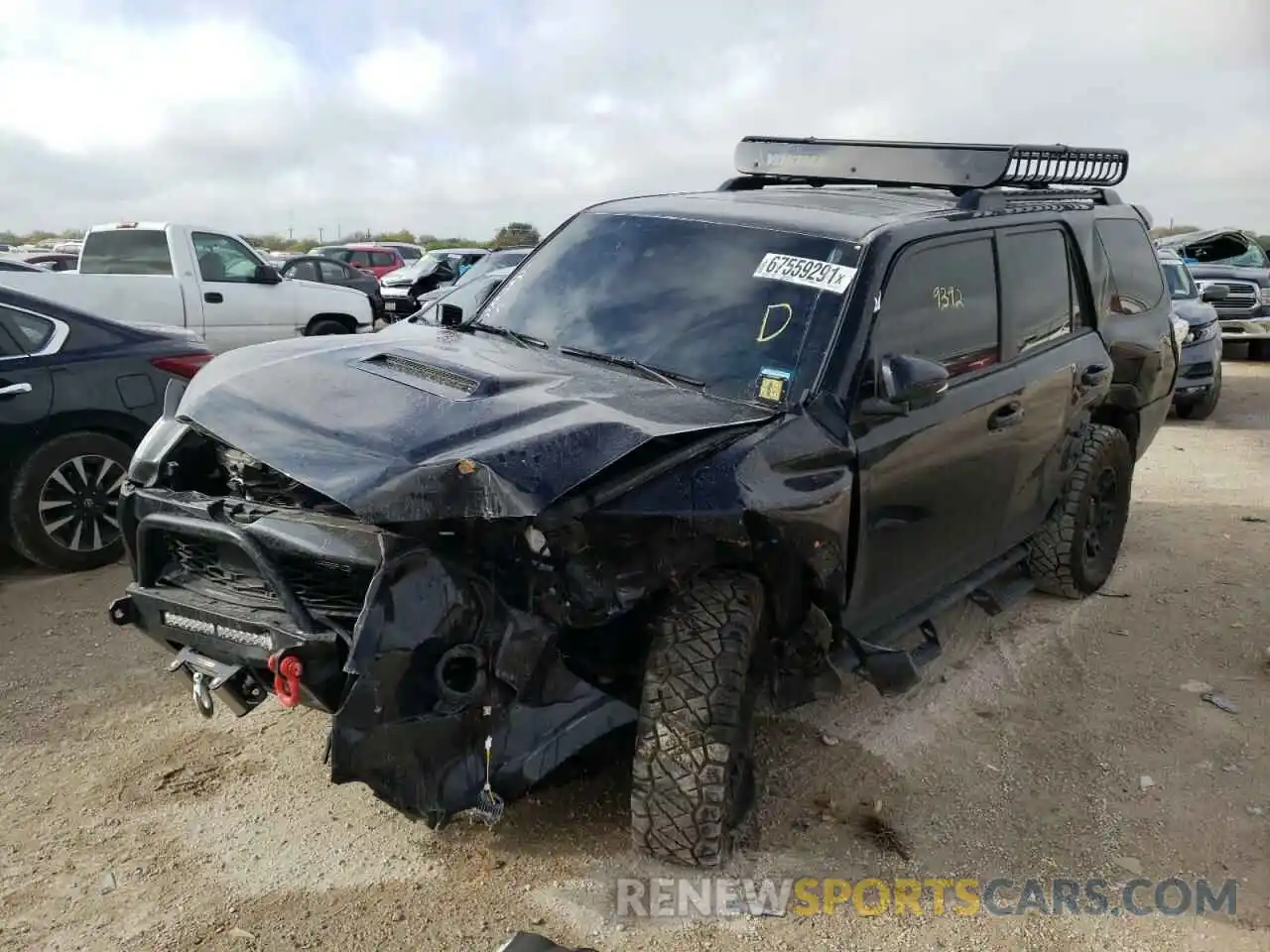 2 Photograph of a damaged car JTEHU5JR8M5943744 TOYOTA 4RUNNER 2021