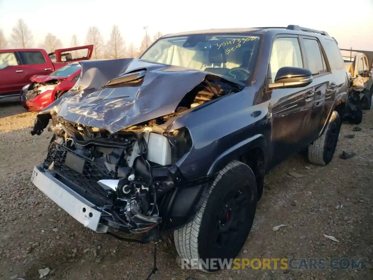 2 Photograph of a damaged car JTEHU5JR9M5860064 TOYOTA 4RUNNER 2021