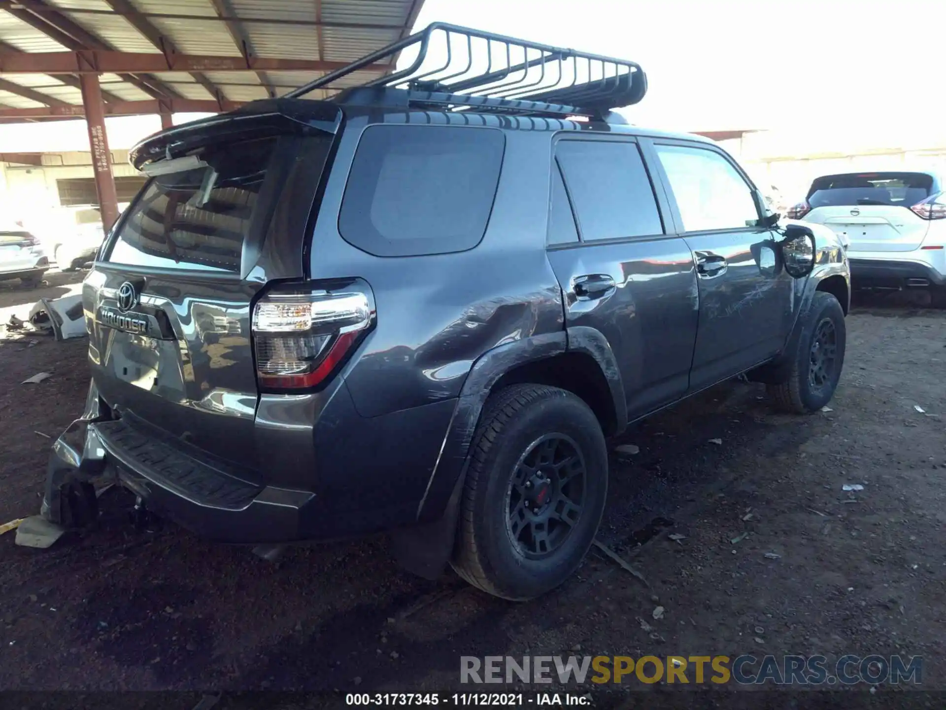 4 Фотография поврежденного автомобиля JTEHU5JR9M5911367 TOYOTA 4RUNNER 2021