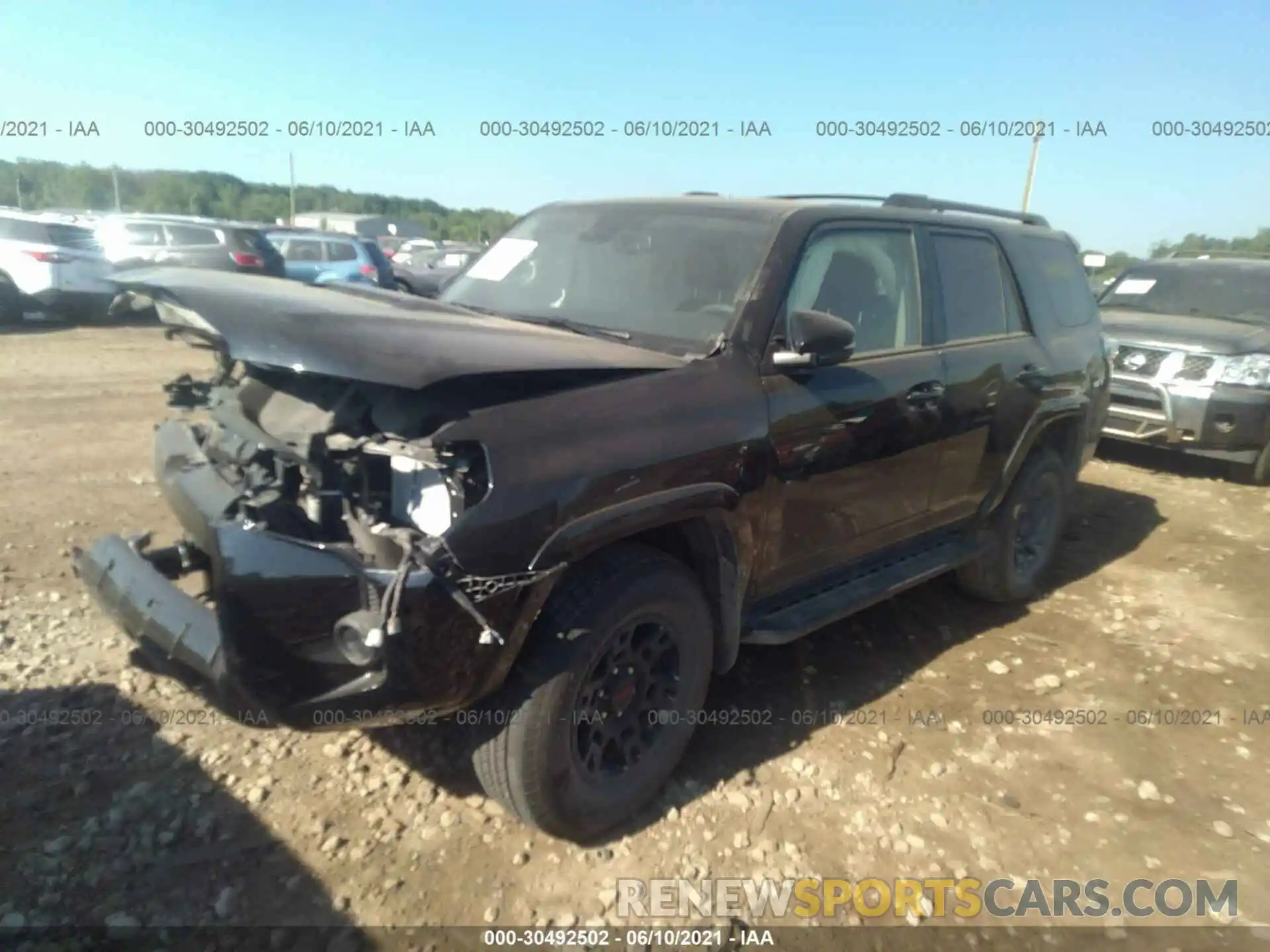 2 Photograph of a damaged car JTEHU5JRXM5851700 TOYOTA 4RUNNER 2021