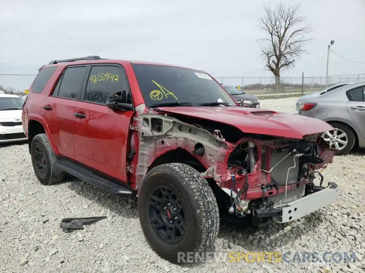 1 Photograph of a damaged car JTEHU5JRXM5875995 TOYOTA 4RUNNER 2021