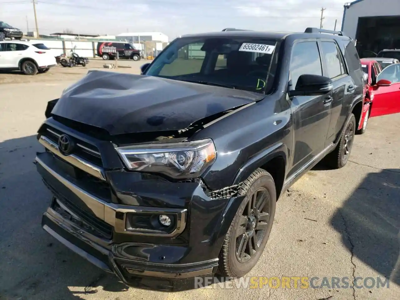 2 Photograph of a damaged car JTEJU5JR1M5913079 TOYOTA 4RUNNER 2021